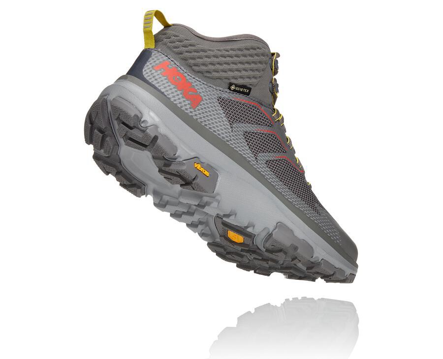 Hoka One One Hiking Boots Mens Grey - Toa GORE-TEX - 85732QKXD